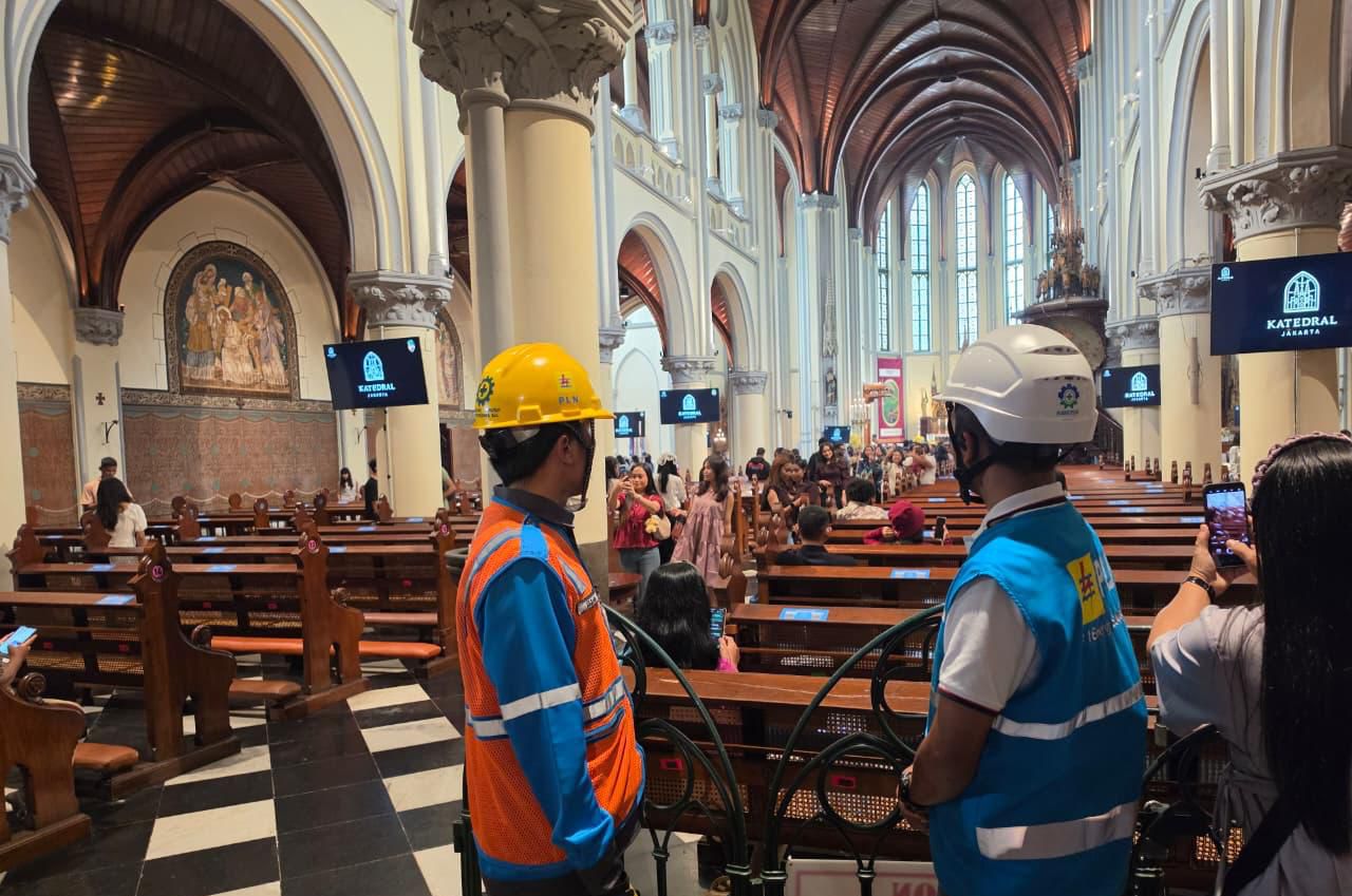 Perayaan Paskah di Katedral Jakarta Berjalan Lancar, PLN Jaga Listrik Tetap Stabil